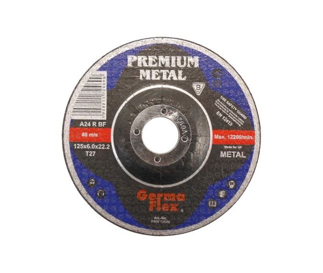 Disc polizat metal, 125x6 mm, Premium Metal, Germa Flex