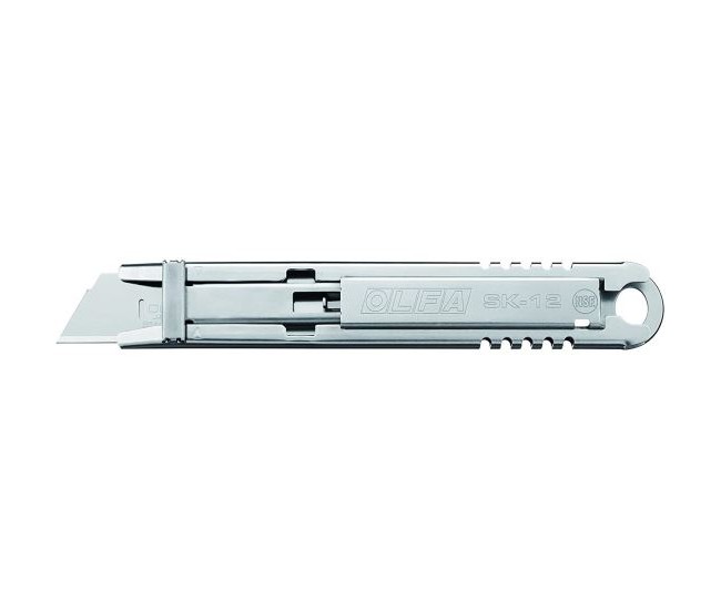 Cutter integral din INOX, lama retractabila cu arc, OLFA