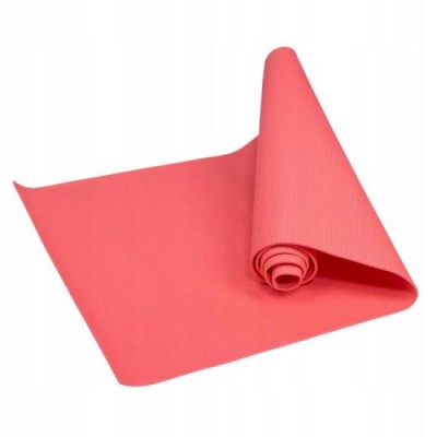 Saltea pentru yoga, fitness, rosie, 173x61x0.4 cm, Springos