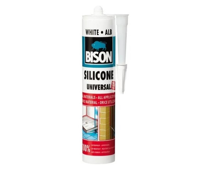 Silicon universal Bison alb 280 ml