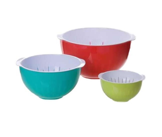 Boluri salata, plastic, set 3 buc, 1.2/2/3.4 L, MagicHome