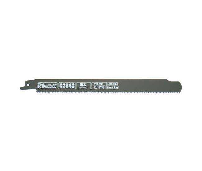 Panza, lama, fierastrau tip sabie, pentru lemn, HSS-Cobalt, 10/14 TPI, set 5 buc, 225 mm, Richmann