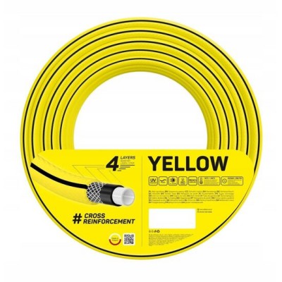 Furtun gradina, Cellfast Yellow, 4 straturi, 3/4'', 20 m