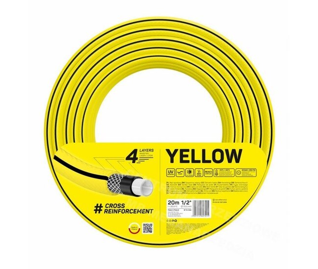 Furtun gradina, Cellfast Yellow, 4 straturi, 1/2'', 20 m