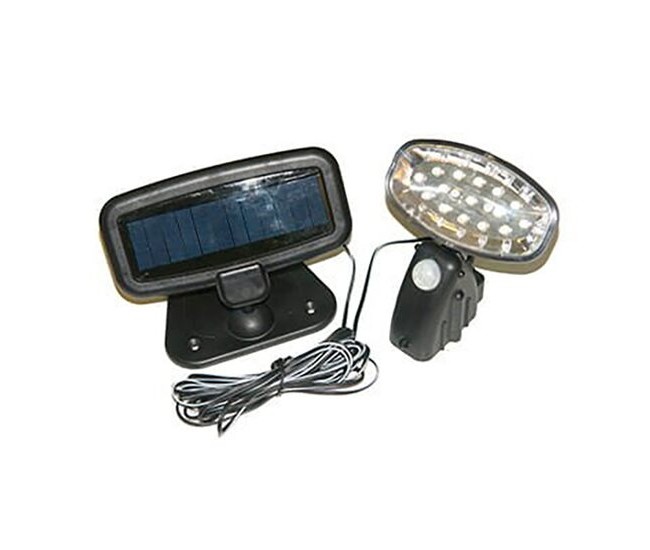 Lampa solara pentru gradina, Jumi, cu senzor de miscare, 15 LED, 0.5 W, 18x9.8x13 cm