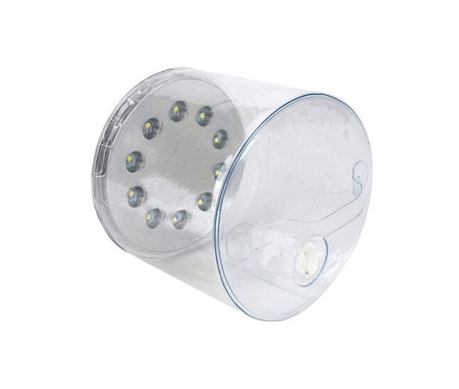 Lampa solara pentru camping, turistica, Verk Group, gonflabila, 10 LED-uri, 50 lm, 12x12.5 cm