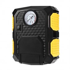 Compresor aer auto, Verk Group, 12 V, 150 PSI, 10 bar, cu LED, manometru, 19.5x15.5x7.5 cm