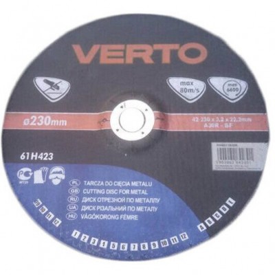 Disc debitat metal, 230x3,2 VERTO