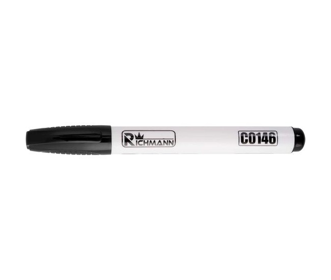 Marker permanent, 4 mm, alb, gros, Richmann