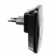 Sonerie wireless, Malatec, 300 m, 60 tonuri, alimentare retea, negru, IP44, 9.5x6.5x3 cm