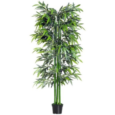 Planta artificiala, bambus cu ghiveci, verde, 180 cm