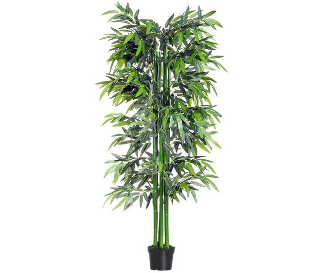 Planta artificiala, bambus cu ghiveci, verde, 180 cm