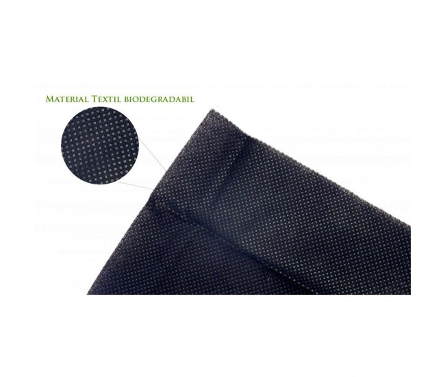 Folie antiburuieni, textila, neagra, 50 g/m2, 0.9x10 m