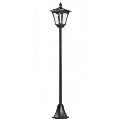 Lampa solara tip felinar pentru gradina, 1 LED, 18x18x160 cm