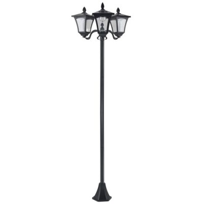 Lampa solara tip felinar pentru gradina, 3 LED, 51.5x47x182.5 cm