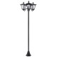 Lampa solara tip felinar pentru gradina, 3 LED, 51.5x47x182.5 cm