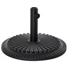 Suport pentru umbrela 35/38/48 mm, rotund, HDPE, negru, 49x32 cm