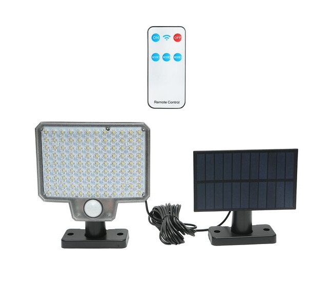 Lampa solara de perete, LED 8 W, panou extern, 2000 mAh, 3 moduri, IP65, Breckner Germany