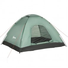 Cort camping, 2 persoane, cu geanta, verde, 206x185x120 cm