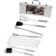 Ustensile pentru barbecue, grill, gratar, inox, cu geanta, set 12 piese, Strend Pro Grill