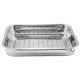 Tava cu grill pentru gratar, inox, 33x22 cm, Perfect Home