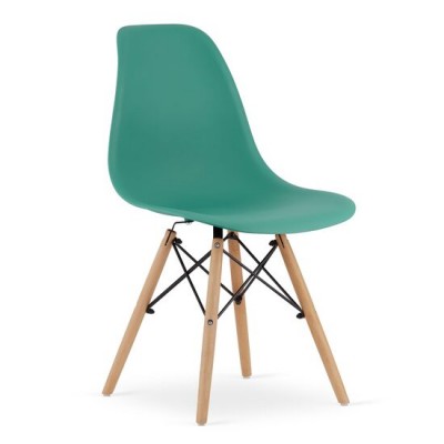 Scaun stil scandinav, Artool, Osaka, PP, lemn, verde, 46x54x81 cm