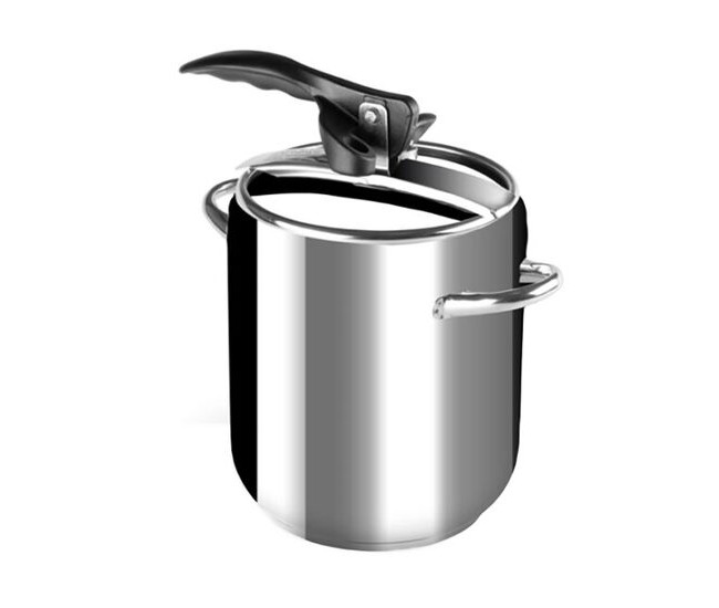 Oala sub presiune din inox, inalta, 3.5 L, Perfect Home