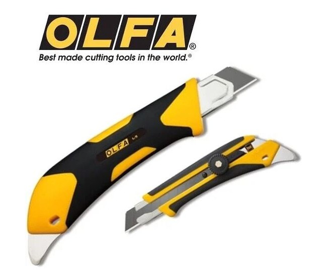 Cutter 18mm bocaj liniar OLFA (Comfort Grip x-Design) L5-Al/LFB