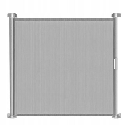 Poarta, plasa, de siguranta, protectie copii, retractabila, gri, 87x151.5 cm, Ruhhy