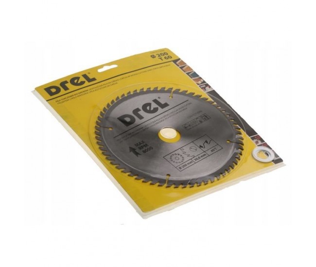 Disc circular vidia, 60 dinti, 200 mm, Drel