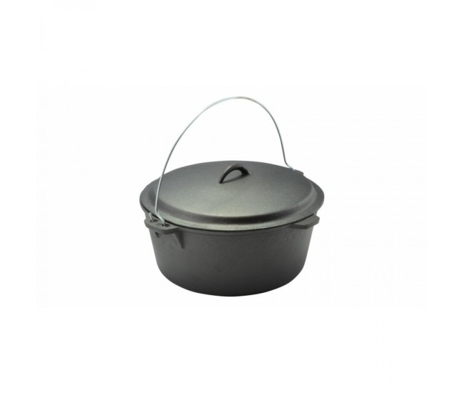 Ceaun fonta, cu maner si capac, 7.2 L, 30x14 cm, Perfect Home