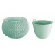 Ghiveci decorativ pentru flori, rotund, verde, 29x19.5 cm, Splofy Bowl 