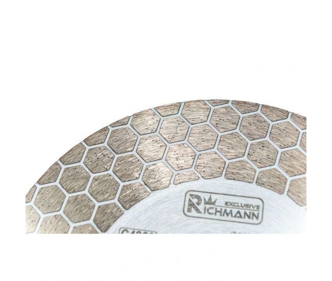 Disc diamantat 2 in 1, placi ceramice, taiere umeda si uscata, slefuire, M14, 125x25x1.6 mm, Richmann Exclusive