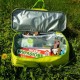 Geanta picnic, termoizolanta, impermeabila, verde si galben, 20 L, 35x15x58 cm, Malatec 