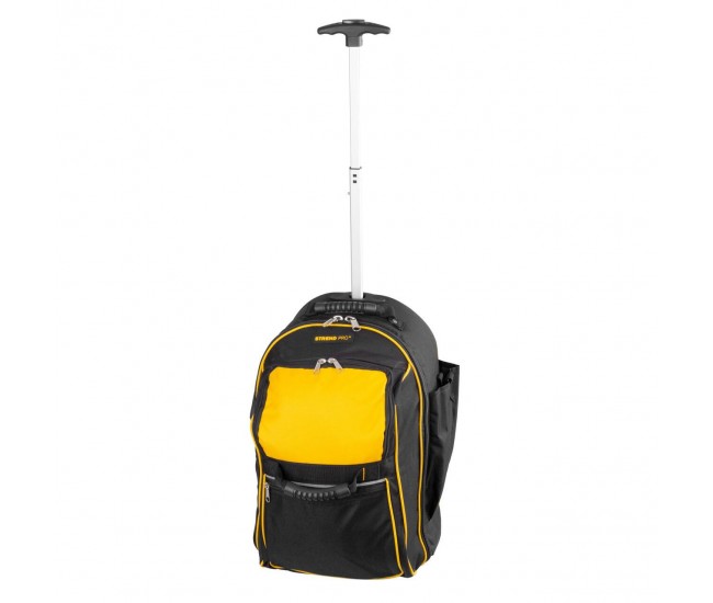 Geanta scule tip ghiozdan, cu maner telescopic, roti, textil, max 20 kg, 36x25x54 cm, Strend Pro