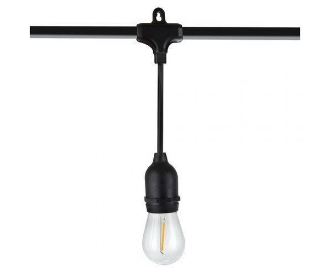 Ghirlanda tip sirag de becuri, LED, 220-240V, IP44, 4 cm, 10 m 