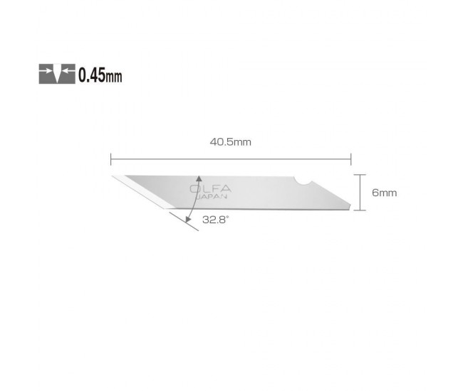 Lame cutter, grafica, 25 buc, OLFA 