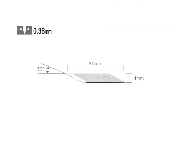 Lame cutter pentru decoratii, AK-5, 4 mm, 30 buc, OLFA