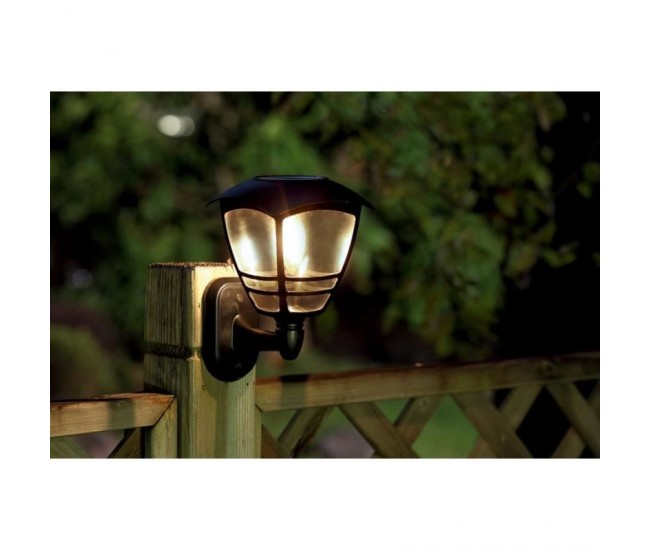 Lampa solara pentru gradina, de perete, 1 bec, 14x15x21 cm