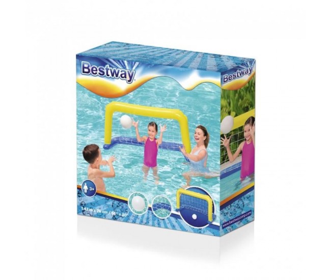 Poarta gonflabila pentru piscina/polo, cu minge, 142x76 cm, Bestway Goal