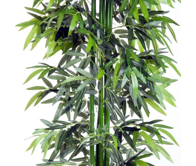 Planta artificiala, bambus cu ghiveci, verde, 180 cm