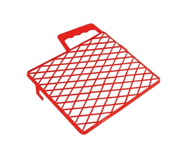 Gratar plastic, Beorol, 25.5x23 cm, Rosu