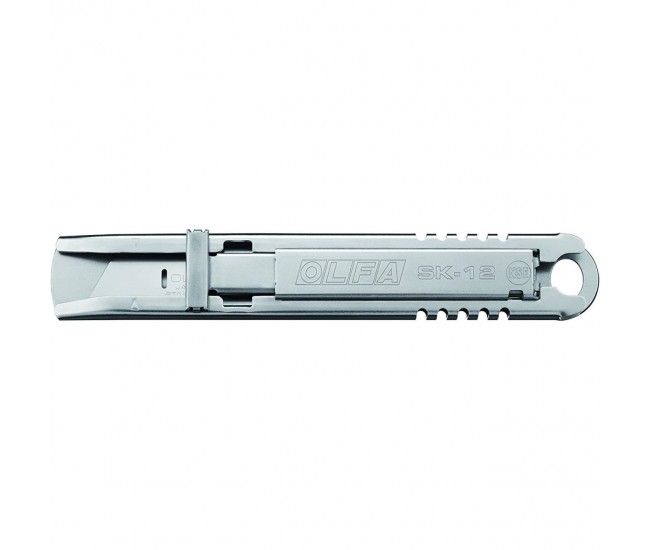 Cutter integral din INOX, lama retractabila cu arc, OLFA