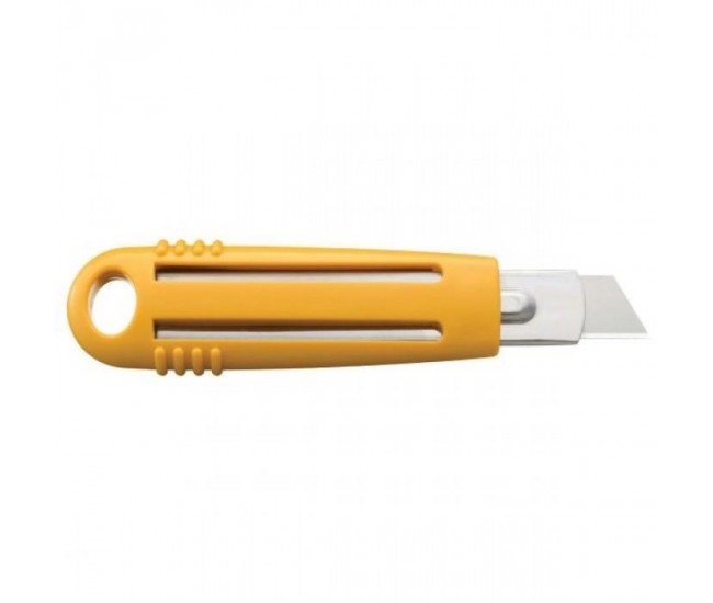 Cutter ergonomic trapezoidal retractabil cu arc, OLFA