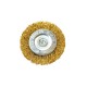 Perie sarma alama, circulara, cu tija, auriu, 100 mm 
