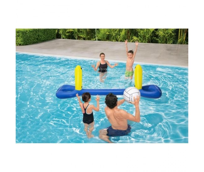 Set volei pentru piscina, cu fileu si minge, 244x64 cm, Bestway