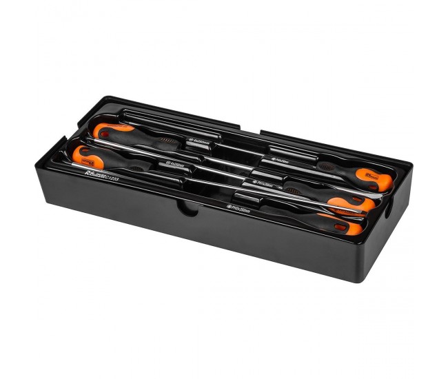 Set surubelnite lungi, late si cruce, sertar TIP A (385x150 mm) pentru dulap mobil, PH0-2, 4-6 mm, 250 mm, 5 buc, RICHMANN