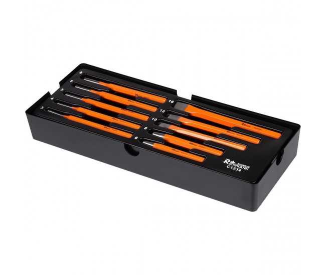 Set dalti si punctatoare diverse marimi, sertar TIP A (385x150 mm) pentru dulap mobil, 10 elemente, RICHMANN EXCLUSIVE