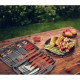 Ustensile pentru barbecue, grill, gratar, inox, cu geanta, set 19 piese, Strend Pro Grill