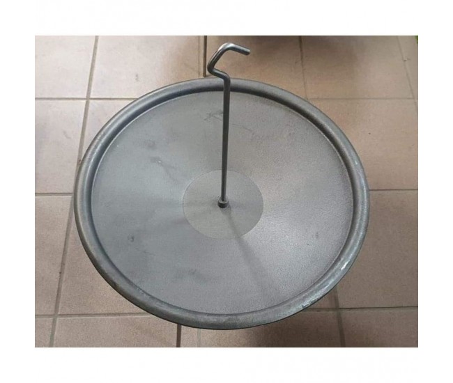 Disc pentru gratar, fonta, tip grill, cu picioare si agatator, 50 cm, Barbeque 